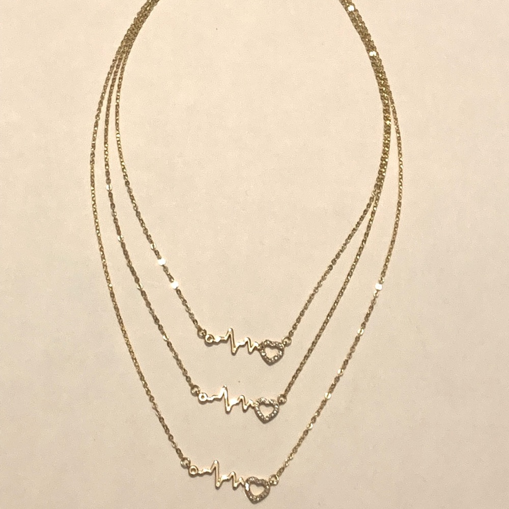 Copper Collection Heartbeat Necklace
